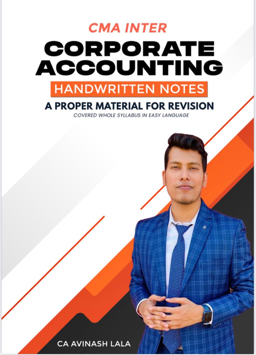 CMA Inter Corporate Accounting Handwritten Notes